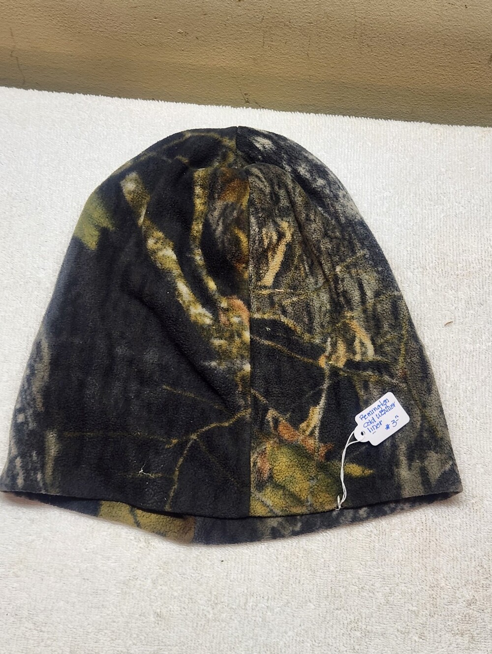 Lot of 2 Camo Fleece Hunting Beanies Remington Outdoor News Cold Weather Caps